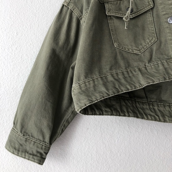 NWOT Zara Cropped Denim Jacket - Picture 8 of 8